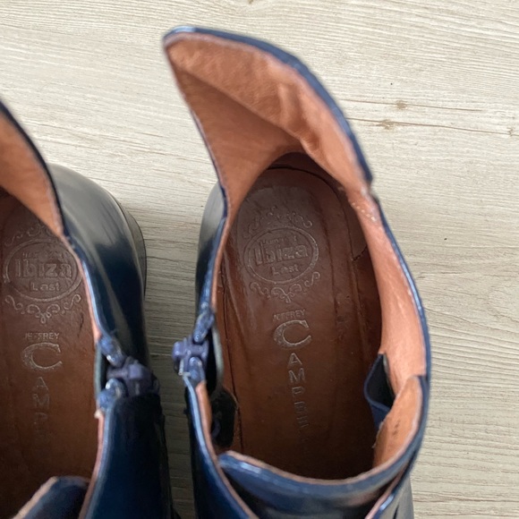 JEFFREY CAMPBELL patent blue leather ankle booties - Picture 5 of 10